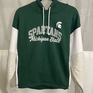 Green and White Spartans Hoodie